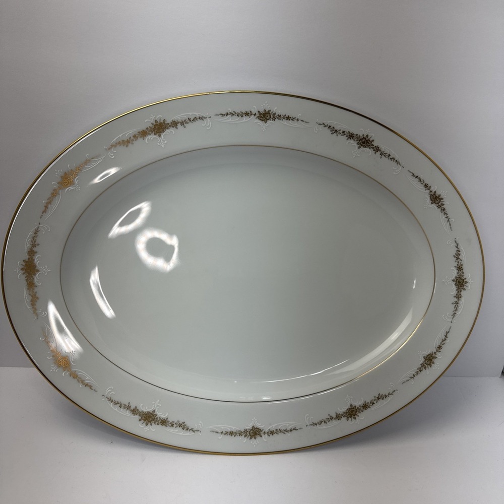 Vintage Goldcourt by Noritake #6843, 16x12x1.5" Oval‎ Serving Platter